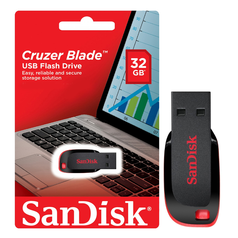 1746806803_696697309_SANDISK20CRUZER20BLADE2032GB.jpg SANDISK CRUZER BLADE 32GB - Image 1