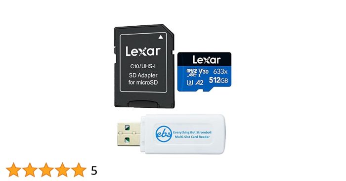 LEXAR MICROSD 512GB WITH CARD READER