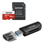 LEXAR MICROSD 256GB WITH SD CARD READER