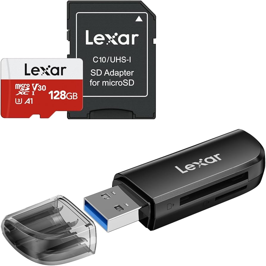 1746888995_819239744_LEXAR20MICROSD20128GB20WITH20SD20CARD20READER.jpg LEXAR MICROSD 128GB WITH SD CARD READER - Image 1