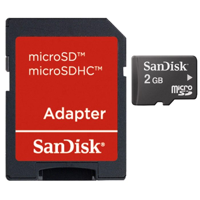 2GB MICROSDHC CARD WITH ADAPTER.