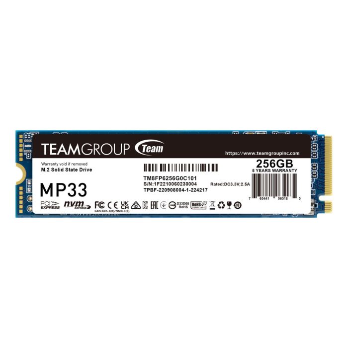 TEAM GROUP MP33 M.2 2280 256GB PCIE 3.0