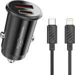 PORODO BLUE DUAL PORT 36W CAR CHARGER