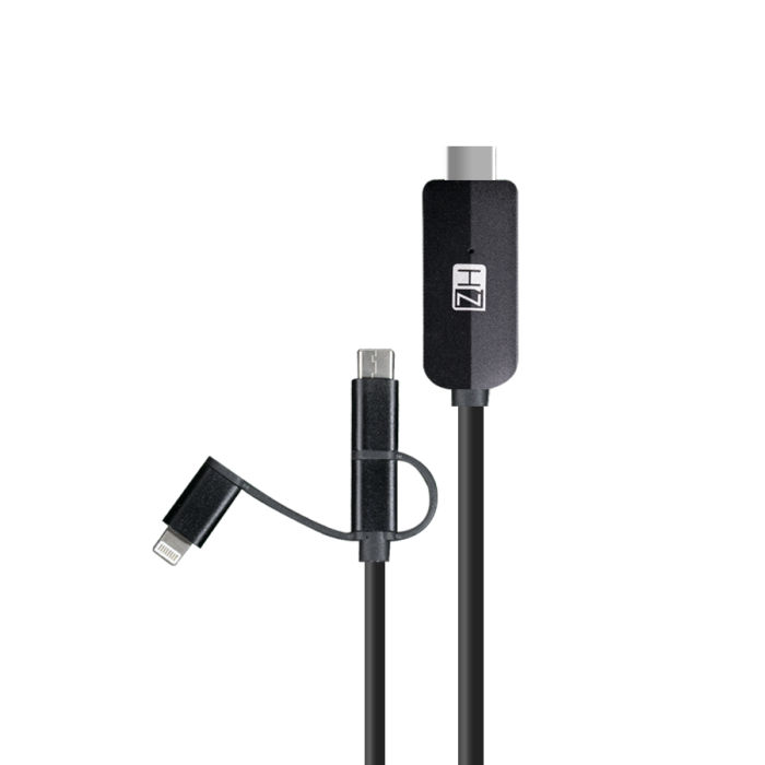 HEATZ 3 IN 1 USB HDMI CABLE ZT41