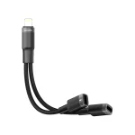 PORODO 2IN1 LIGHTNING TO 2LIGHTNING JACK HEADPHONE AND CHARGING CONVERTER ADAPTER