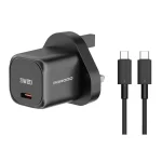 PORODO USB-C WALL CHARGER 20W WITH TYPE-C CABLE