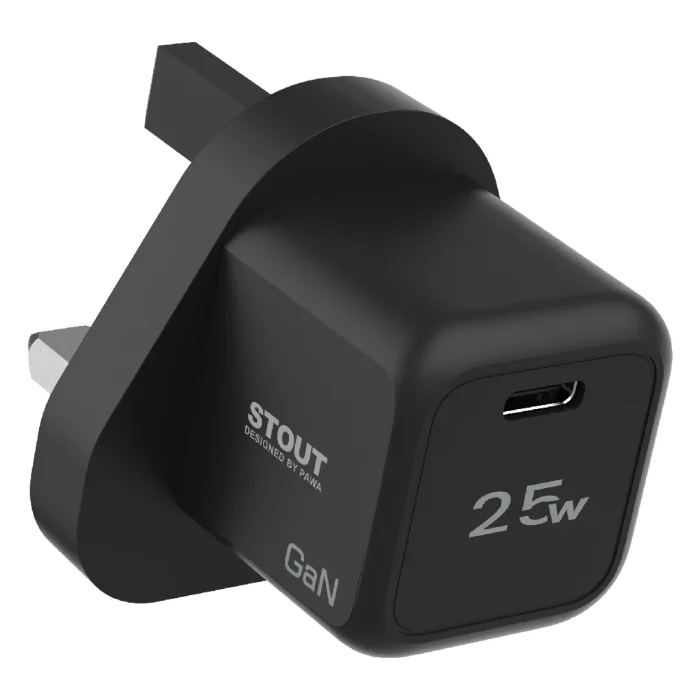 PAWA STOUT GAN TRAVEL CHARGER WITH SINGLE PD PORT 25W
