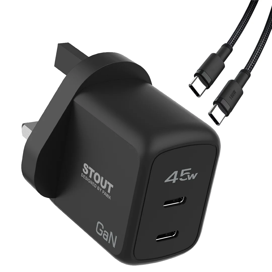 1758960257_911604303_PAWA20STOUT20GAN20TRAVEL20CHARGER20WITH20PD2045W20C-C.webp PAWA STOUT GAN TRAVEL CHARGER WITH PD 45W C-C - Image 1