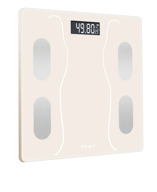 Pawa smart body scale with Body Analysis App-Beige PW-SBSAP231-BG