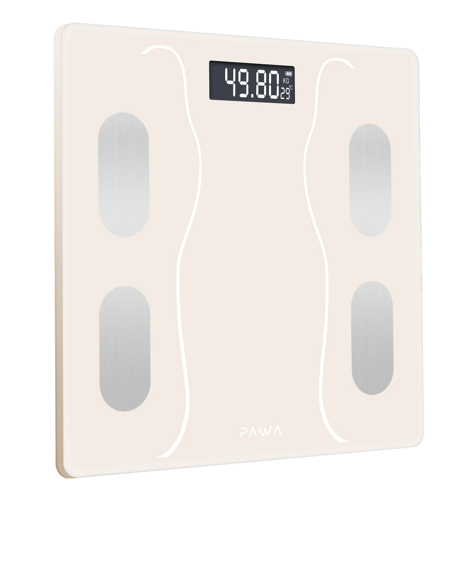 1758977129_1823061607_PW-SBSAP231-BG.webp Pawa smart body scale with Body Analysis App-Beige PW-SBSAP231-BG - Image 1
