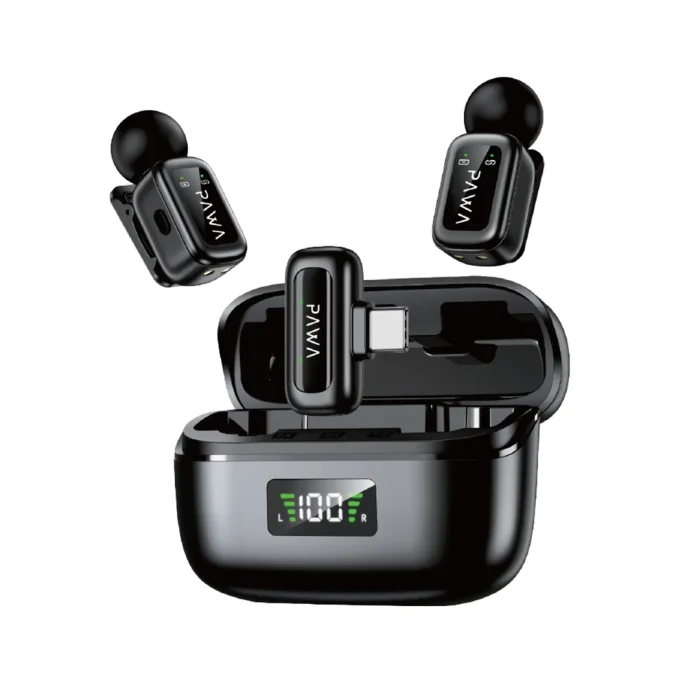 PAWA MIKE M6 MICROPHONE WITH AI VOICE TRANSLATOR - BLACK PW-LDMCCCL5-BK