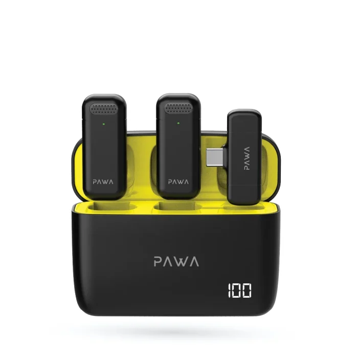 PAWA MIKE M5 DUAL WIRELESS MICROPHONE WITH CHARGING CASE PW-LDMCCCL7