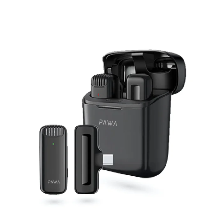 PAWA MIKE M4 SINGLE WIRELESS MICROPHONE WITH CHARGING CASE PW-LSMCCCL2