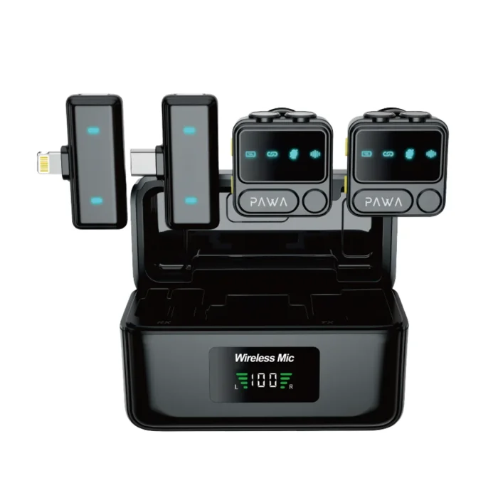 PAWA HOLLY MIKE MICROPHONE WITH AI NOISE REDUCTION - BLACK PW-LDMCCCL6-BK