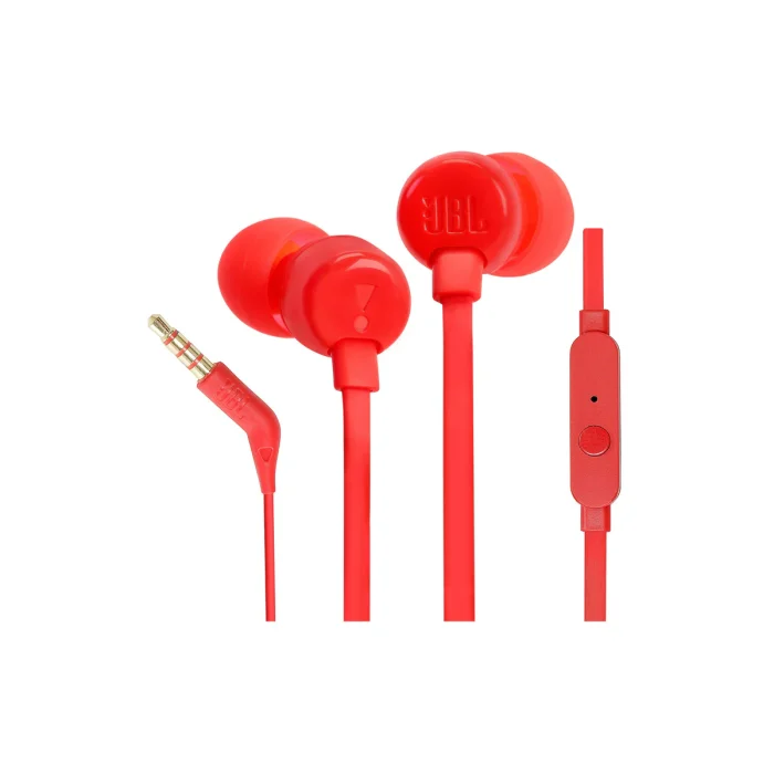 JBL T110 IN-EAR HEADPHONES RED