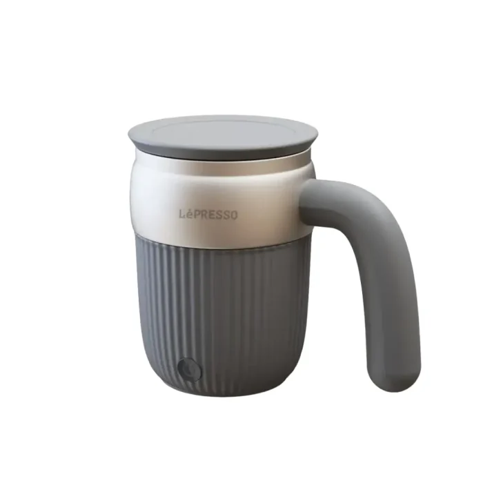 LePresso Auto Magnetic Stirring Mug 450ML - Gray