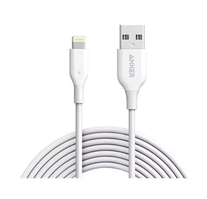 ANKER POWERLINE LI USB-A CABLE WITH LIGHTNING CONNECTOR 10FT WHITE
