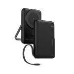 Porodo 10000mAh Power Bank Built-In Type-C & Stand-Black PD-PBFCH065-BK