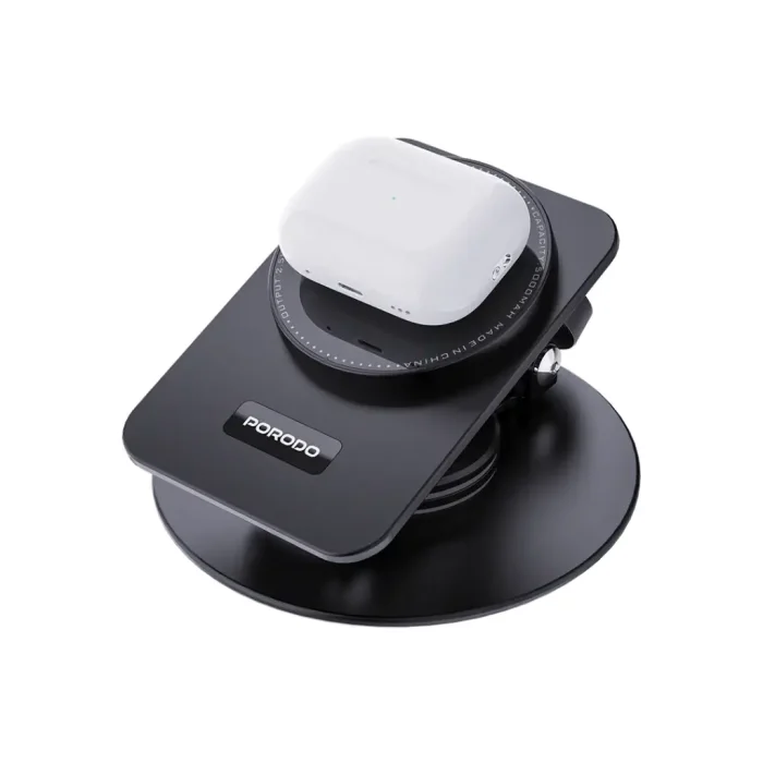PORODO WIRELESS CHARGING ROTATING STAND