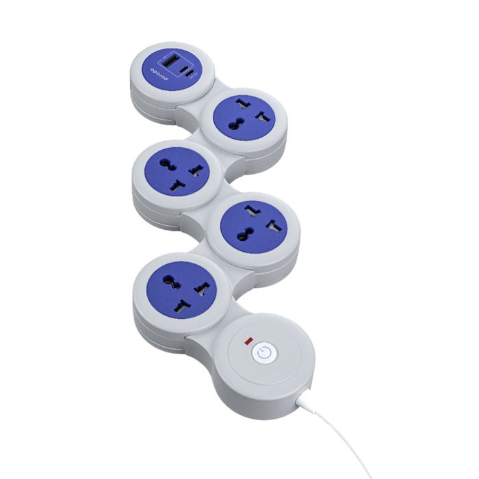 PORODO UNIVERSAL MULTI SOCKET STRIP 2500W PD