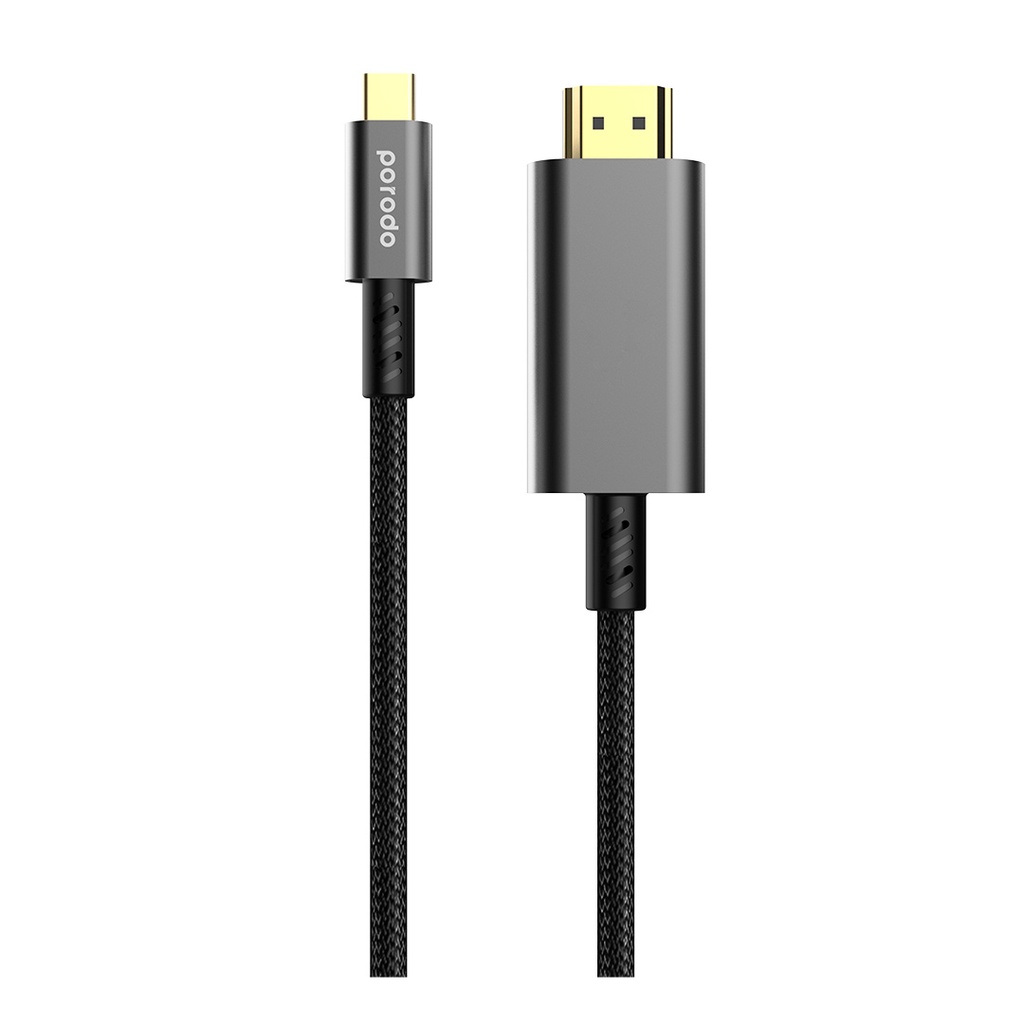1760510989_1863971496_PORODO20TYPE-C20HDMI20BRAIDED20CABLE201.8M.jpg PORODO TYPE-C HDMI BRAIDED CABLE 1.8M - Image 1