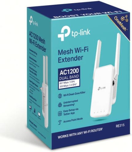 TP-LINK RE315 AC1200 Mesh Wi-Fi Range Extender